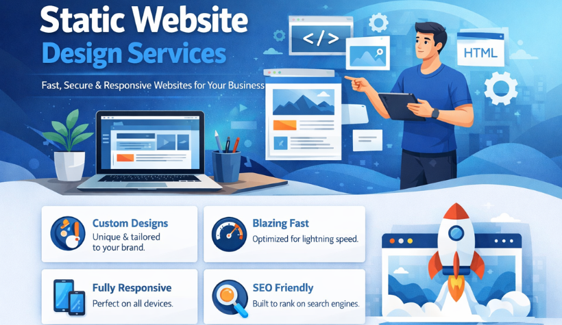 static website designing company in delhi ncr