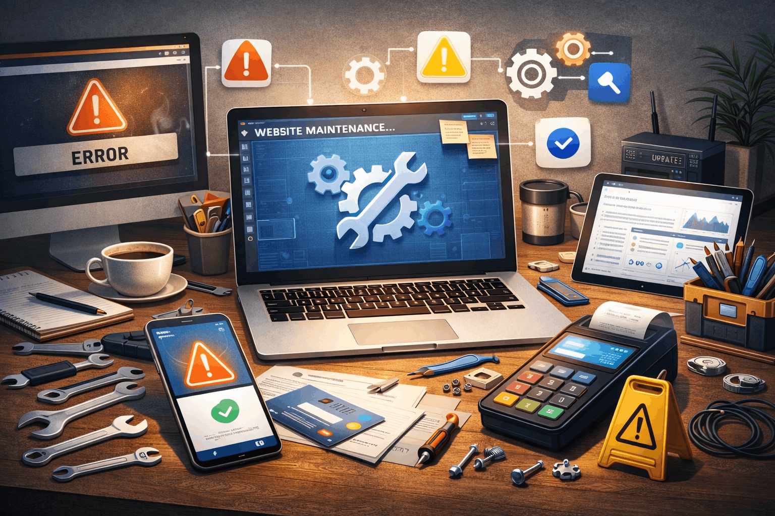 Website maintenance company in Delhi providing support and security updates