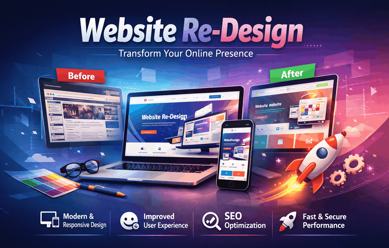 Website Re-Design company in Delhi NCR - Digital Achive